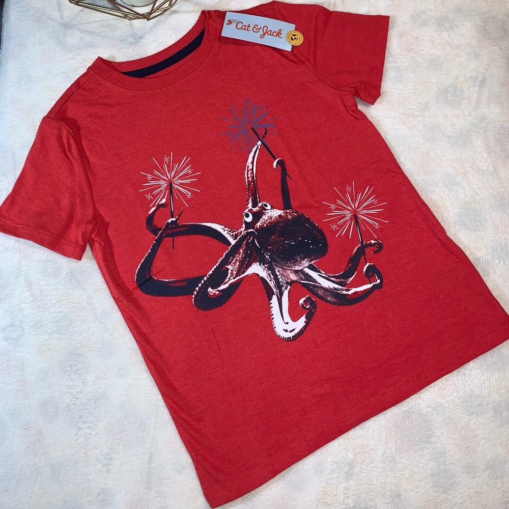 Brand new red Short sleeve shirt for boys.